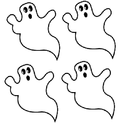 Ghost Coloring Pages on Ghosts